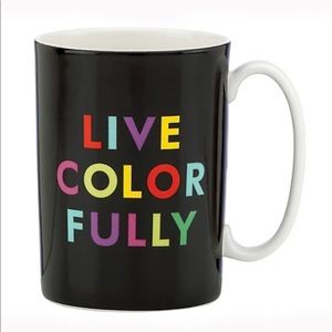 things we love live colorfully mug by Kate Spade